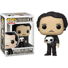 Funko Pop ! Icons Edgar Allan Poe (21) W/ Skull Teschio Figure Vinyl 9Cm Nuovo
