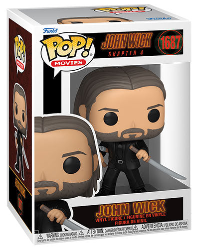 Funko Pop ! Movies John Wick 4 - (1687) John Wick Figure Keanu Reeves Vinyl 9Cm