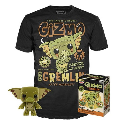 Funko Tee + Pop ! Movies Gremlins Gizmo + T-Shirt M Action Figure Nuovo