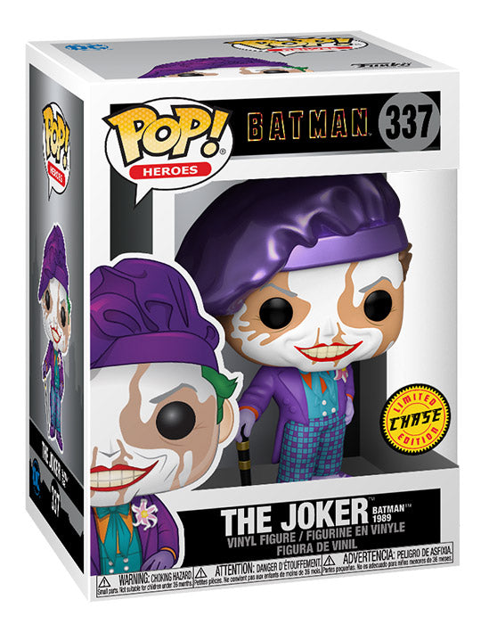 Funko Pop ! Heroes Batman 1989 - The Joker Chase (337) Figure 9Cm Jack Nicholson