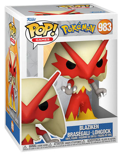 Funko Pop ! Games Pokemon  - (983) Blaziken Vinyl Figure 9Cm (Emea) Evo Torchic