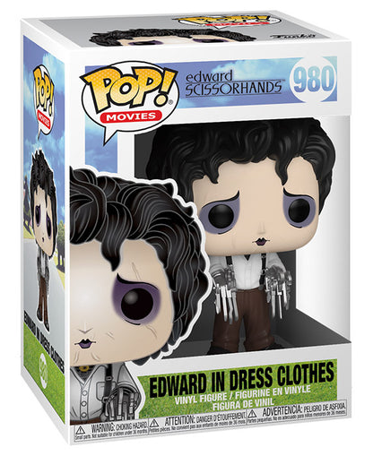 Funko Pop ! Movies Edward Mani Di Forbice - (980) Edward In Dress Clothes Figure