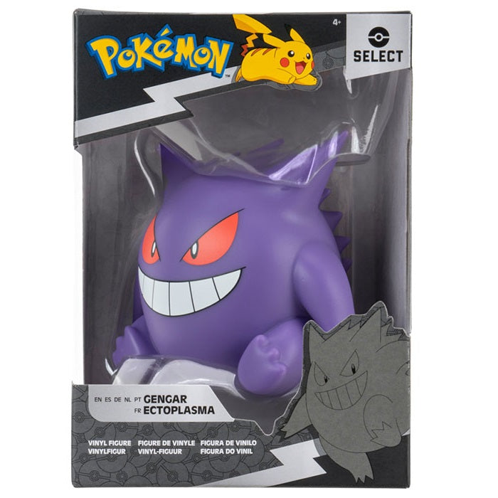Jazwares - Pokemon Select (Gengar)  - Vinyl Action Figure Statuetta 12 Cm in Vinile da Collezione - Serie 14