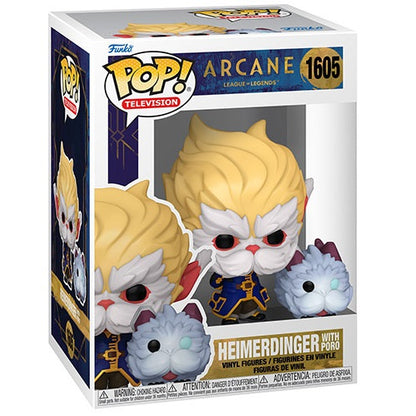 Funko Pop ! Television - Arcane League Legends (1605) Heimerdinger With Poro 9Cm