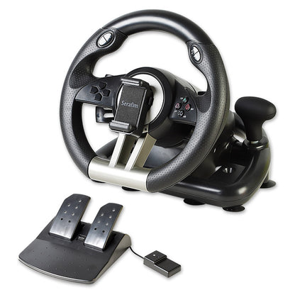 Serafim Volante Racing Wheel R1+ Gioco Guida Ps4 Xbox One Switch Pc Ios Android