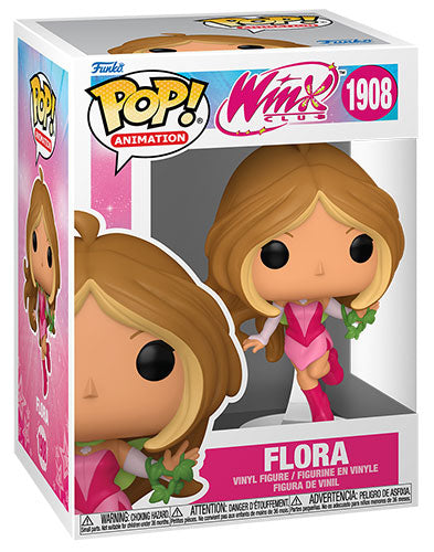 Funko Pop ! Animation - Winx Club (1908) Flora Vinyl Figure 9Cm Statuetta