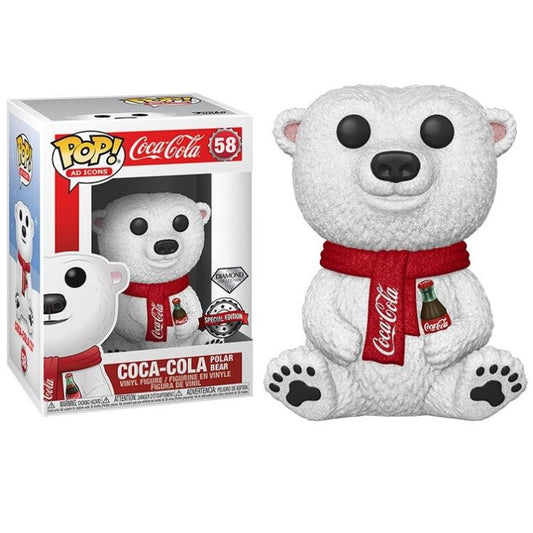 Funko Pop ! Icons Coca Cola - (58) Coke Polar Bear 90'S Special Edition Diamond