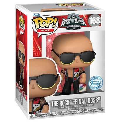 Funko Pop ! Wwe (168) The Rock "Final Boss" Vinyl Figure 9Cm Statuetta