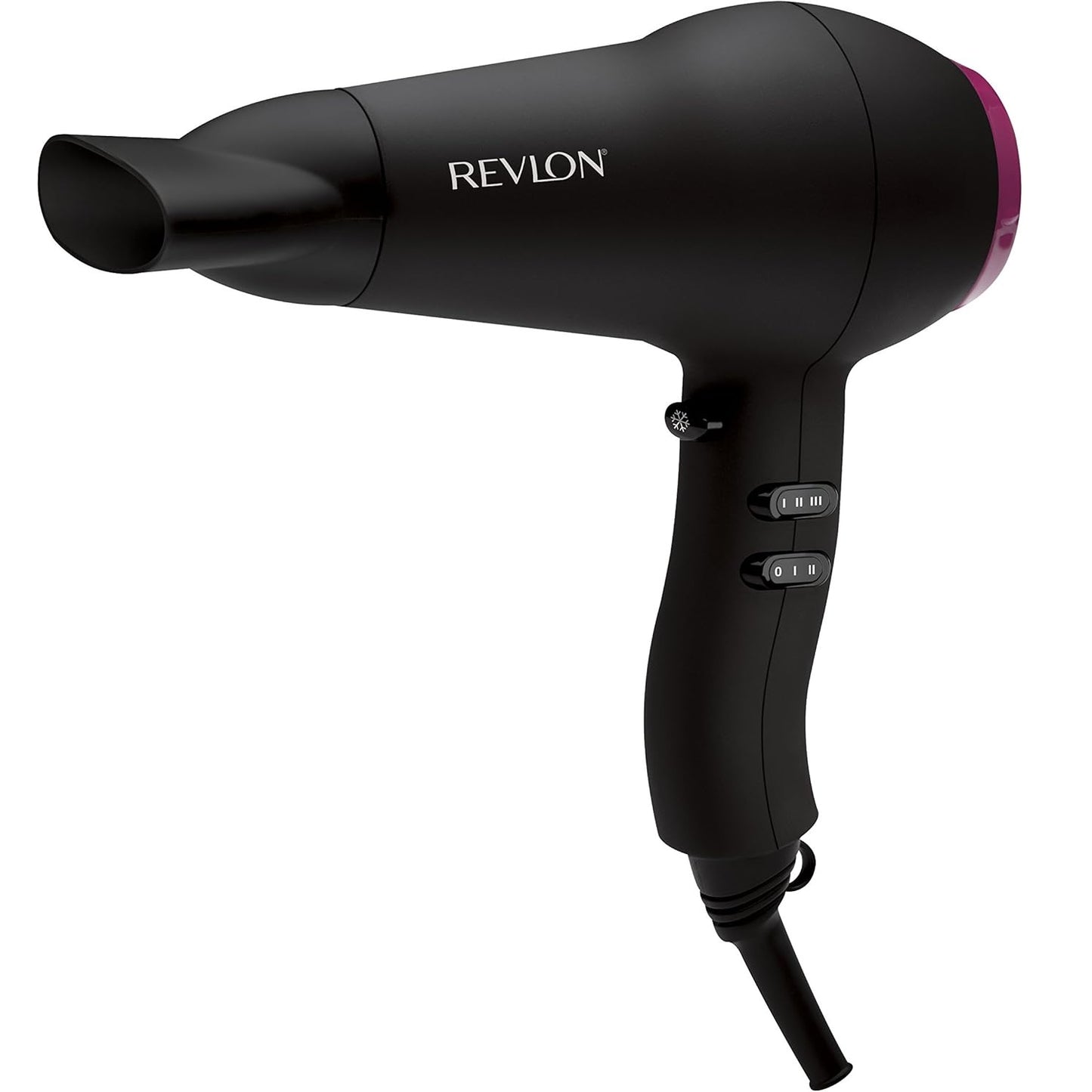 Revlon Asciugacapelli Fast Light Hair Dryer 2000W Potente - Phon con Diffusore per styling, 3 livelli di Riscaldamento e Potenza Nero