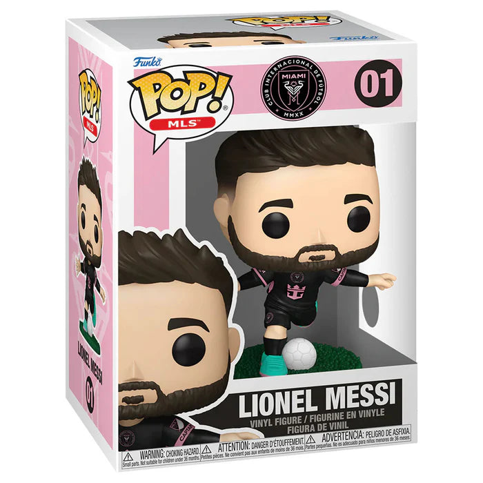 Funko Pop ! Mls - Miami (01) Lionel Messi Vinyl Figure Player 9Cm