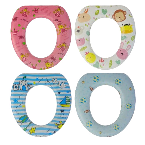 Riduttore Wc Water Per Bambini Sedile Morbido Adattatore Copriwater Fantasie