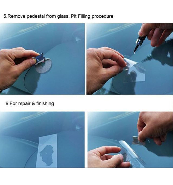 Kit Riparazione Vetro Resina Ripara Vetri Parabrezza Auto Camion Camper Fai Te