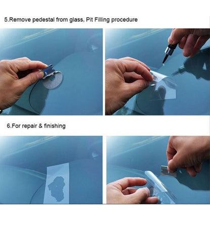 Kit Riparazione Vetro Resina Ripara Vetri Parabrezza Auto Camion Camper Fai Te