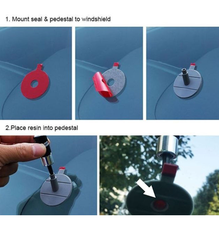 Kit Riparazione Vetro Resina Ripara Vetri Parabrezza Auto Camion Camper Fai Te