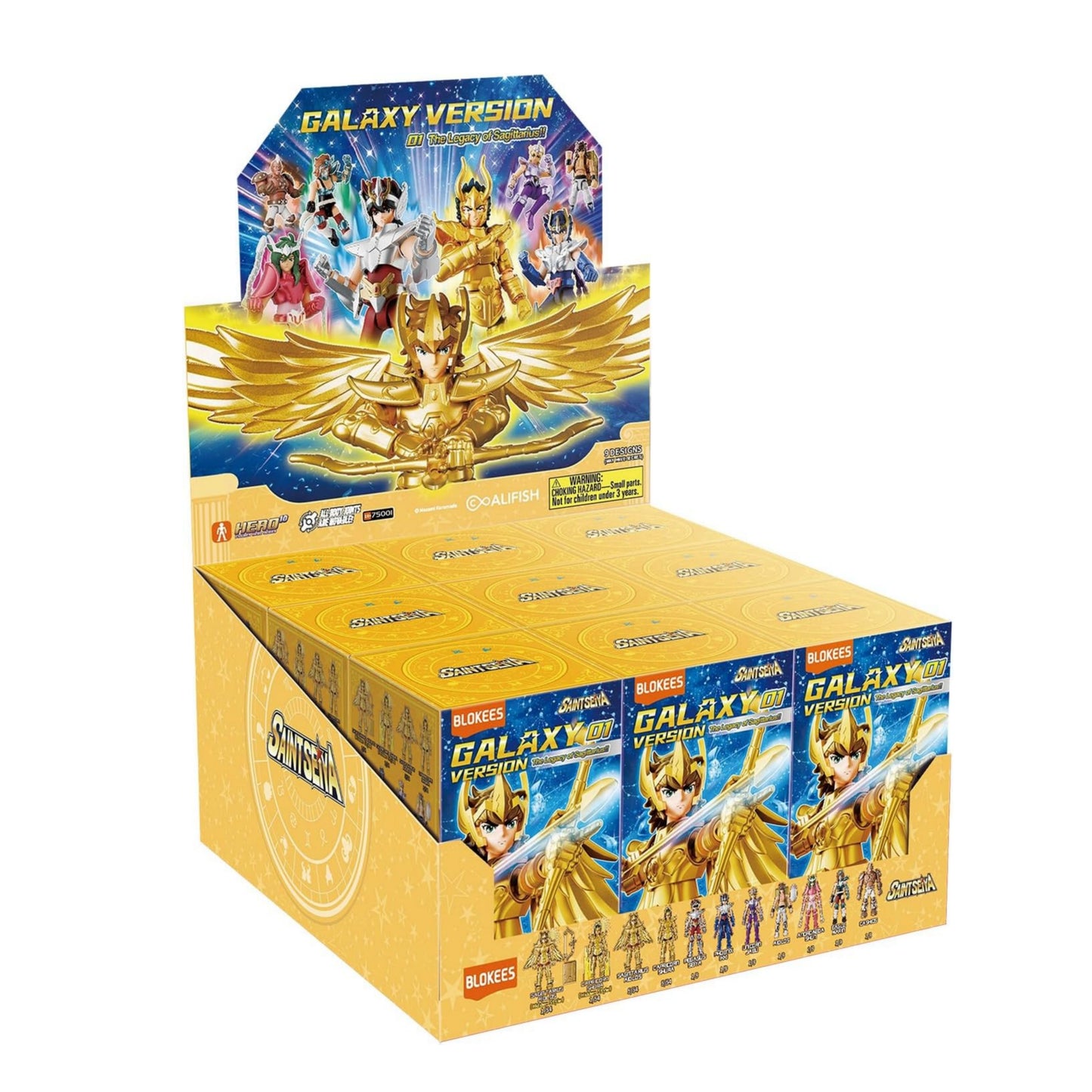 Blokees Blind Box 9 Figure Saint Seiya: Galaxy Version 01 L'eredità del Sagittario 75001