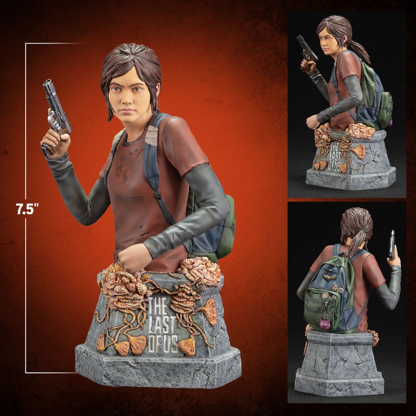Dark Horse Deluxe: The Last Of Us Part 1 Ellie With Handgun Bust Statua Figure 20cm