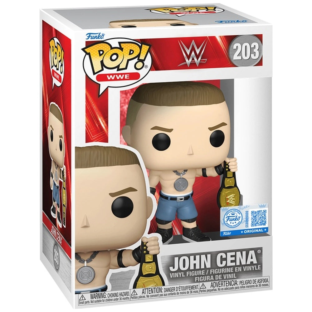 Funko Pop ! Wwe - (203) John Cena Spinner Belt Figure Special Figure 9cm
