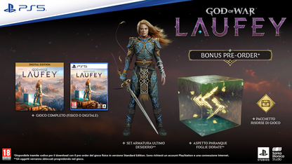 God Of War Laufey Ps5 Videogioco Playstation 5 ITA Gioco PAL (Preorder)
