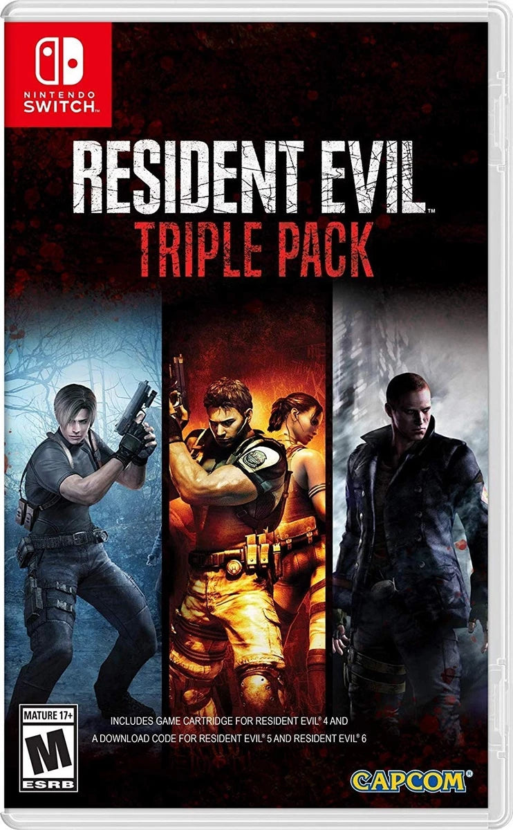 Resident Evil Triple Pack 4/5/6 Nintendo Switch Videogioco Italiano Nuovo