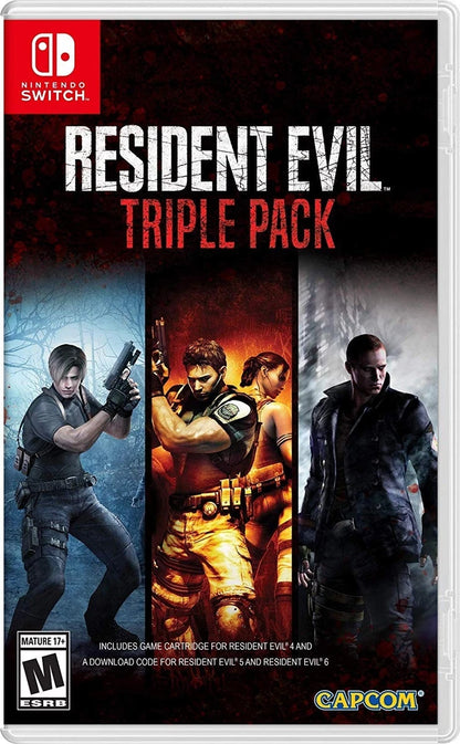 Resident Evil Triple Pack 4/5/6 Nintendo Switch Videogioco Italiano Nuovo