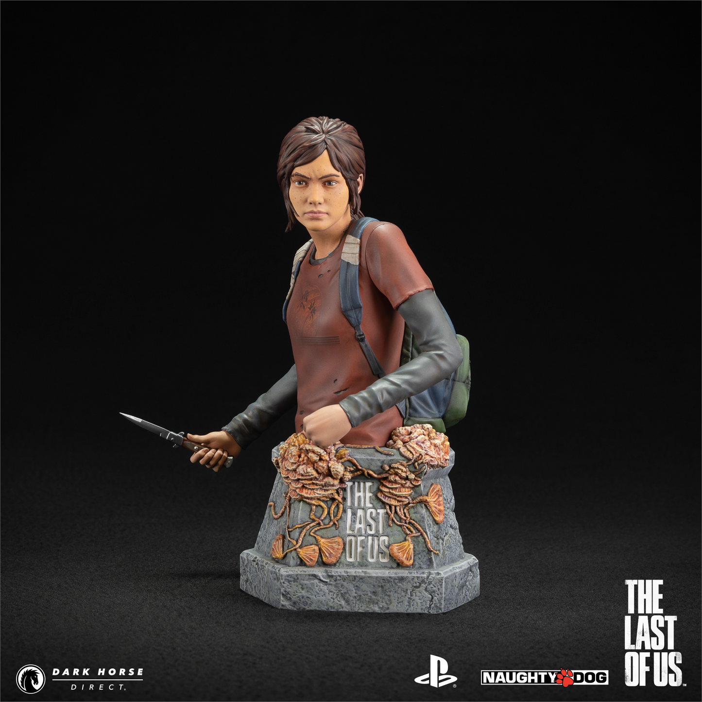 Dark Horse Deluxe: The Last Of Us Part 1 Ellie With Handgun Bust Statua Figure 20cm