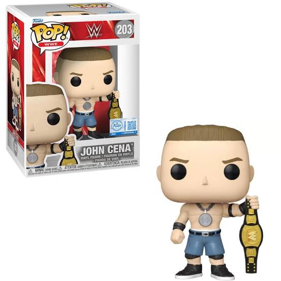 Funko Pop ! Wwe - (203) John Cena Spinner Belt Figure Special Figure 9cm