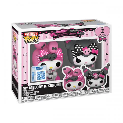 Funko Pop ! Pocket ! 2 Pack My Melody - Kuromi Vinyl Figure 4Cm Keychain