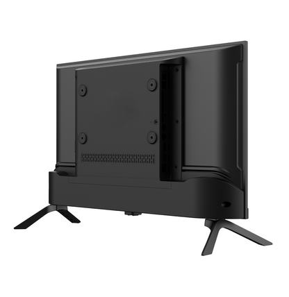 Graetz Smart Tv 24" HD Led Google Tv - DVB-T2-S2-C (220v / 12v Cavo incluso) CI+ - 2 Telecomandi con Funzione Vocale - Ideale per Camper Barca Hotel - GR24G1300
