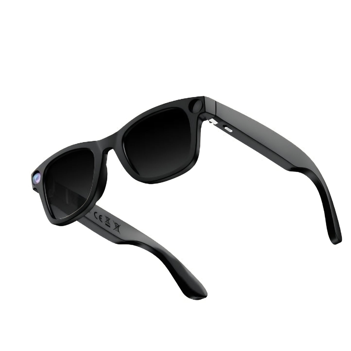 Nilox Occhiali Smart Video con Fotocamera 8MP, Registrazione Full HD UV400, Audio Open-Ear, Lenti Intercambiabili Trasparenti e Solari, Filtro Luce Blu, Autonomia Fino a 18 Ore