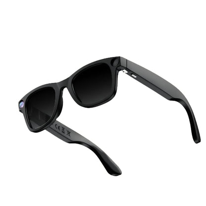 Nilox Occhiali Smart Video con Fotocamera 8MP, Registrazione Full HD UV400, Audio Open-Ear, Lenti Intercambiabili Trasparenti e Solari, Filtro Luce Blu, Autonomia Fino a 18 Ore