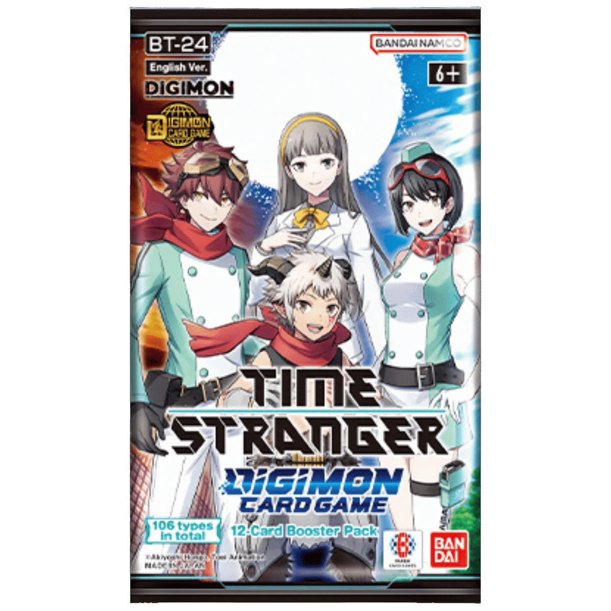 Bandai Digimon Card Game BT-24 Time Stranger Booster Box Inglese 24 Buste Ufficiale