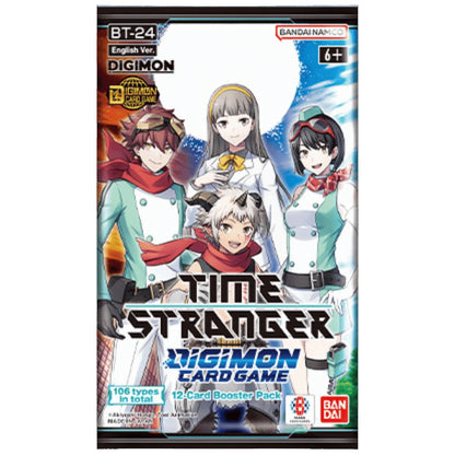 Bandai Digimon Card Game BT-24 Time Stranger Booster Box Inglese 24 Buste Ufficiale