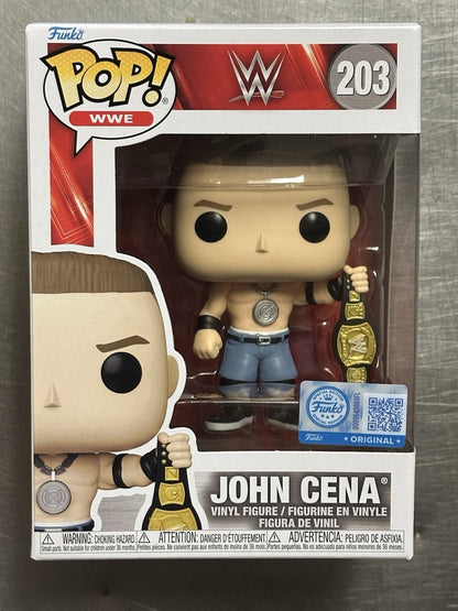 Funko Pop ! Wwe - (203) John Cena Spinner Belt Figure Special Figure 9cm