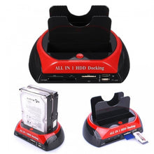 Dock Docking Station 2 Hd Hdd - Hard Disk 3,5 2,5 Sata Ide Box Case Usb Sd Tf Ms
