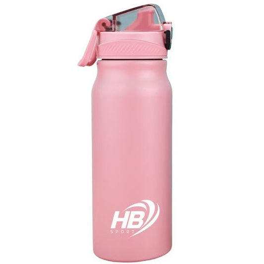 BORRACCIA TERMICA ACCIAIO INOX 500ml BOTTIGLIA THERMOS CON PIPETTA 12-24h ROSA