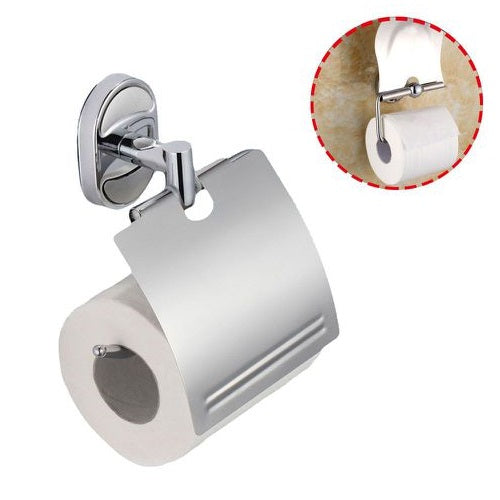 Porta Rotolo Carta Igienica In Acciaio Bagno Wc Toilette Fissaggio A Muro Parete