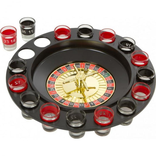 Roulette Alcolica Con 16 Bicchierini Shot Gioco Da Tavolo Drinking Festa Regalo