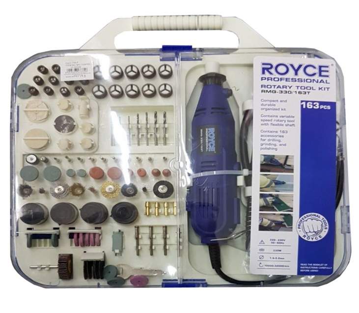 Kit Mini Trapano 163Pz Smerigliatrice Drimmel Rotante 330W Punte Frese | Rmg-330