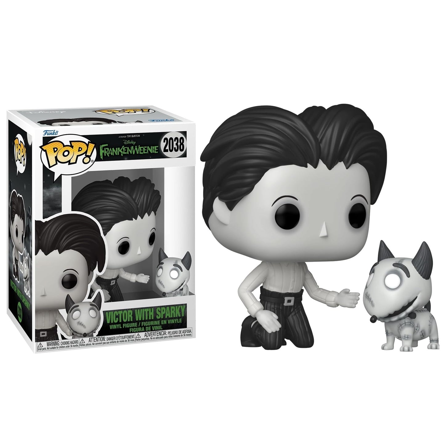 Funko Pop! Disney Frankenweenie (2038) Victor Witch Sparky - Vinyl Figure 9cm