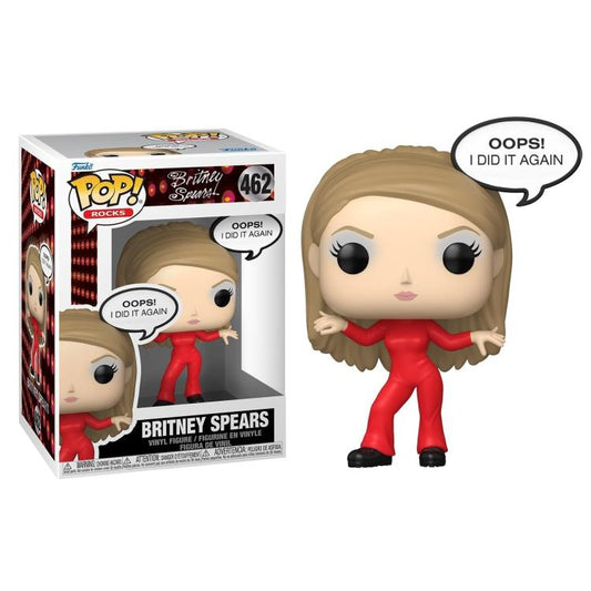Funko Pop Rocks - (462) Britney Spears (Oops! I Did It Again) Vinyl Figure 9Cm