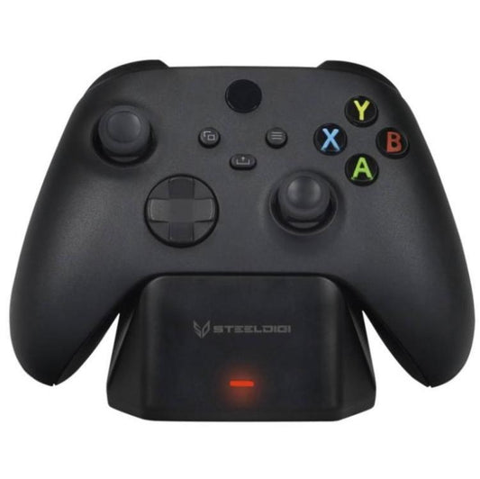Steeldigi Kit Base Ricarica Controller Xbox One S/X Series Batteria 1200Mah Cavo