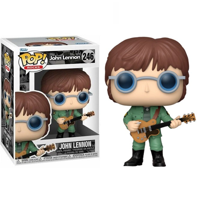 Funko Pop ! Rocks (246) Jonh Lennon Military Jacket Vinyl Figure Giacca Militare