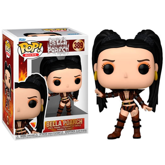 Funko Pop ! Rocks - (389) Bella Poarch Tik Toker Vinyl Figure 9Cm Bambola Singer