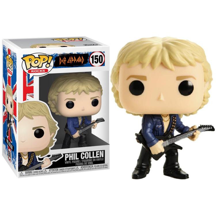 Funko Pop ! Rocks - Def Leppard (150) Phil Collrn Vinyl Figure 9Cm Statuetta