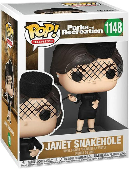 Funko Pop ! Television Parks And Recreation (1148) Janet Snakehole Figure 9Cm