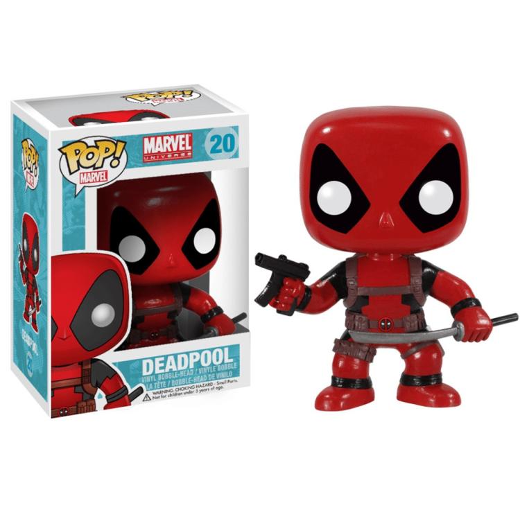 Funko Pop ! Marvel Universe - (20) Deadpool W/ Gun E Sword Figure Vinyl 9Cm