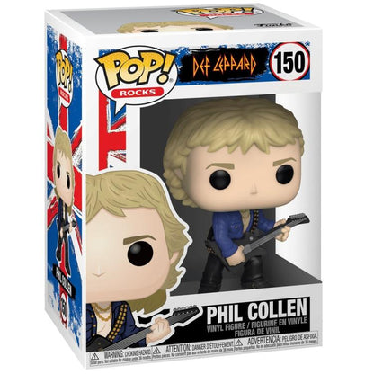 Funko Pop ! Rocks - Def Leppard (150) Phil Collrn Vinyl Figure 9Cm Statuetta