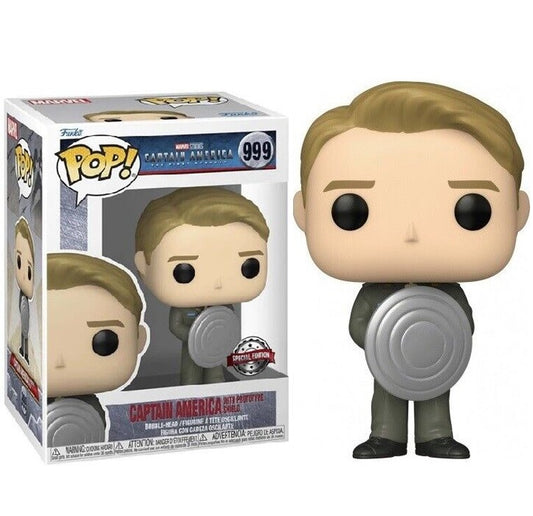 Funko Pop ! Marvel - (999) Captain America W/ Prototype Shield Figure Special