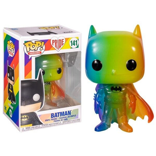 Funko Pop ! Heroes - Pride (141) Batman Vinyl Figure 9Cm Rainbow Statuetta
