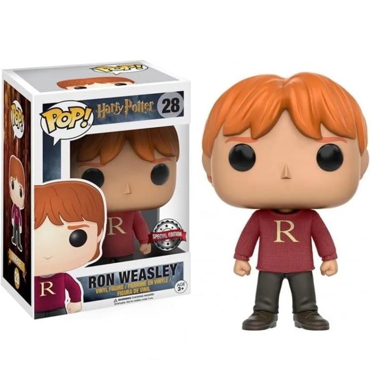 Funko Pop ! Harry Potter Ron Weasley (28) - Special Edition Figure Limited 9Cm
